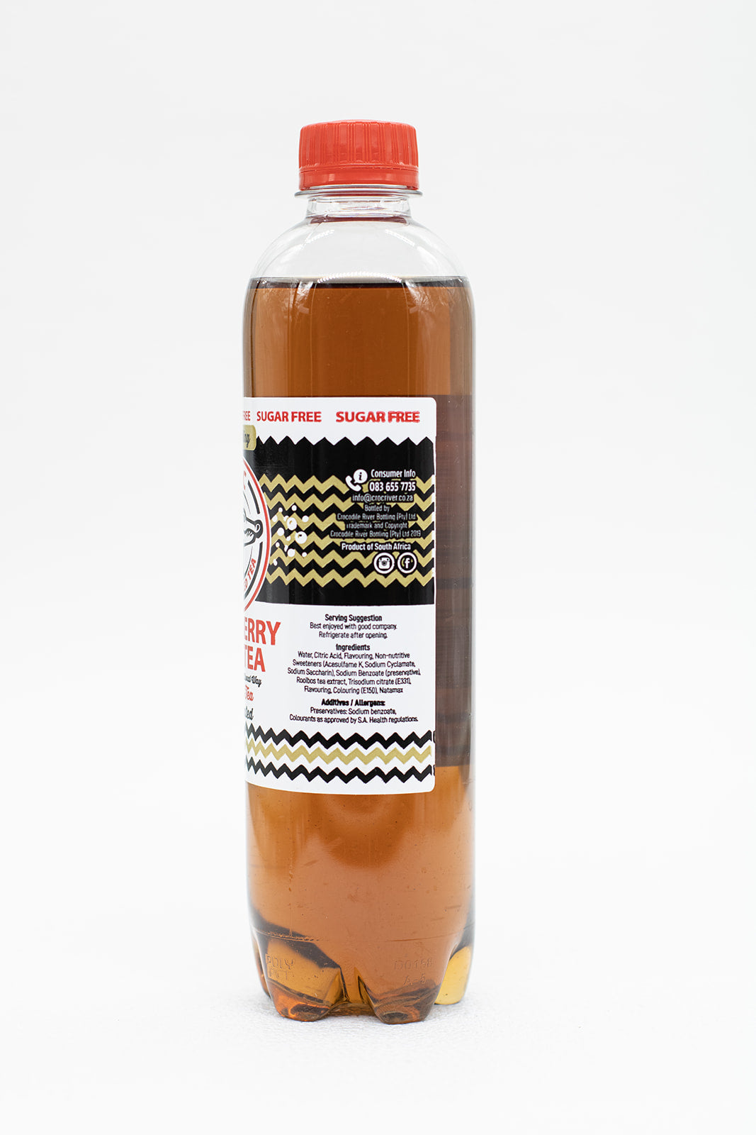 CROC Sparkling Iced Tea: Sugar-Free Raspberry 500ml 12x2 (24) Case